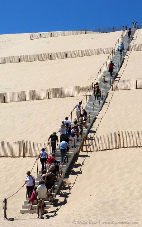 Dune du Pilat - Escalera con 160 escalones