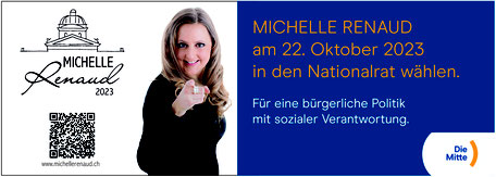 Michelle Renaud - Nationalratswahlen 2023 - Mailbanner