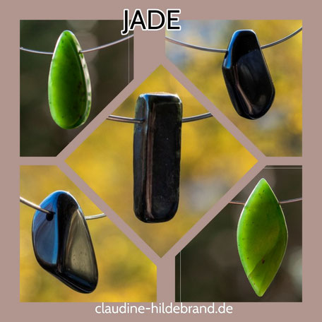 Jade gürn und schwarz