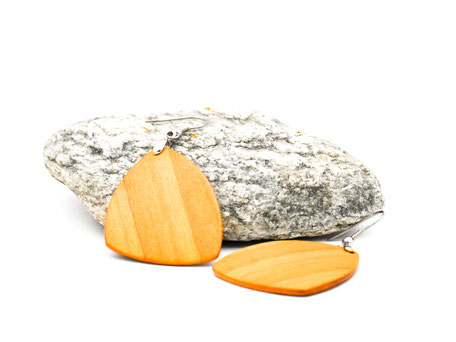 Holzohrhänger Nora Olivenholz Holzohrringe