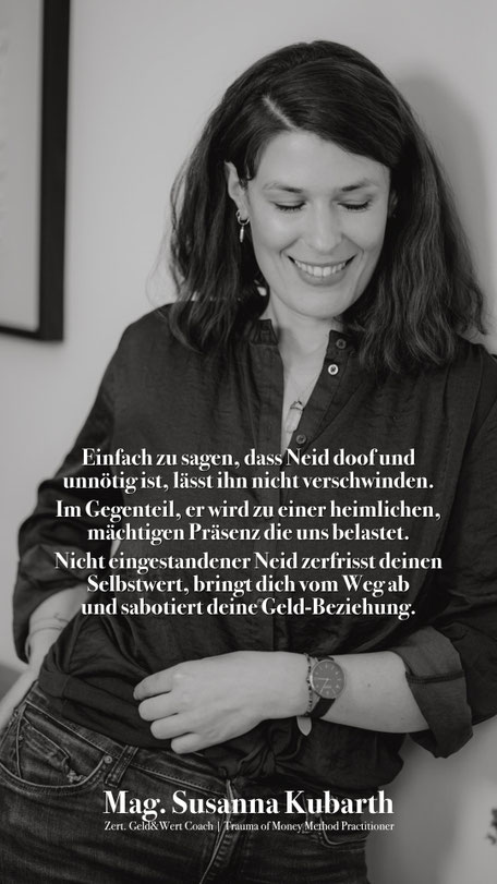 Susanna Kubarth, systemische Geld&Wert Coach, über "Dark Sister": Finanztherapie bei Neid und Vergleich. Ein systemischer Geld&Wert Coaching Workshop für Frauen.