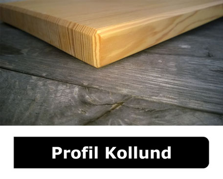 Eine Holzfensterbank mit einem weicheren, traditionellem Profil, das sich immer harmonisch einfügt.
