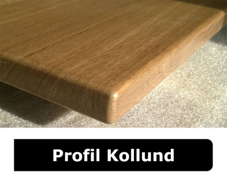 Eine Holzfensterbank aus Eiche mit einem weicheren, traditionellem Profil, das sich immer harmonisch einfügt.