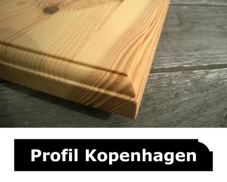 Eine Holzfensterbank mit einem weiteren spezifischem Profil, das ein skandinavisches, klares Design hat, welches durch seine Schlichtheit und Funktionalität besticht - unser Bestseller