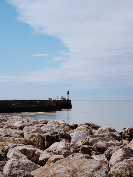 Le Tréport lighthouse from Mers-les-Bains