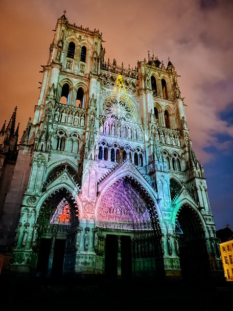 Chroma, Cathédrale d'Amiens, Picardie, Light show, Cathedral of Amiens