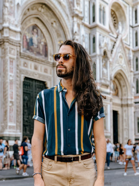 Rafael posing in front of this iconic church