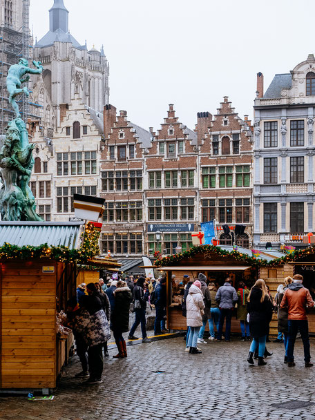 Grote Markt, Antwerp Christmas Market, Winter in Antwerpen, Kerstmarkt Antwerpen, Marché de Noël d'Anvers, Antwerpen, Antwerp, Anvers