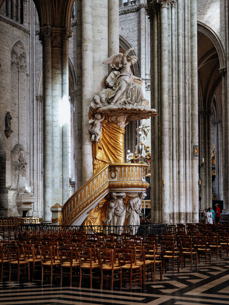 Pulpit of truth, Chaire de vérité, Cathédrale d'Amiens, Amiens Cathedral, Picardie