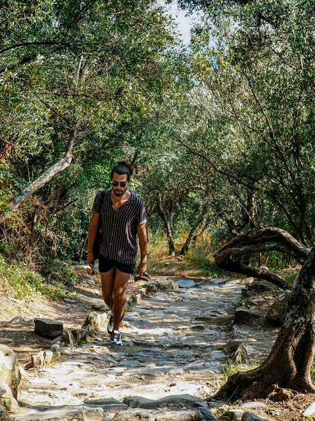 Rafael on the hiking path