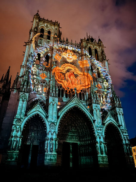Chroma, Cathédrale d'Amiens, Picardie, Light show, Cathedral of Amiens