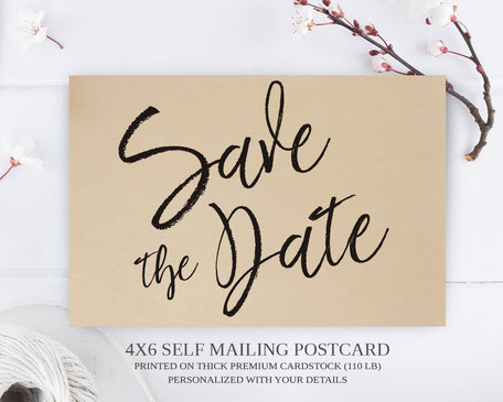 Custom  Save the Date Postcards 