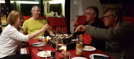 Dinner, Christmas Sailing holidays, Sailing vacation, Vacations sailing, catamaran sailing holidays, Catamaran Lagoon 42, Tenerife catamaran sailing