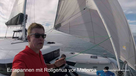 Catamaran Offshore Sailing, Catamaran Lagoon 42, Catamatan Atlantik sailing, Catamaran Mediterranean sailing, Code Zero Genua, Catamaran docking, Catamaran maneuver, Catamaran training, Catamaran holidays, Nautical miles, Nautical millage confirmation