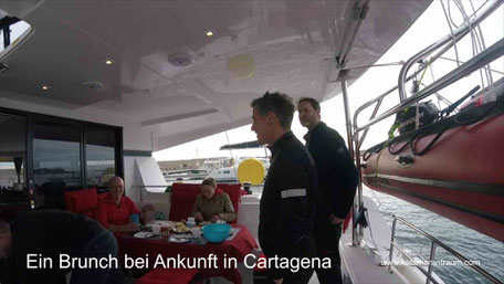 Catamaran Offshore Sailing, Catamaran Lagoon 42, Catamatan Atlantik sailing, Catamaran Mediterranean sailing, Catamaran docking, Catamaran maneuver, Catamaran training, Catamaran sailing, Catamaran brunch, Nautical miles, Nautical millage confirmation