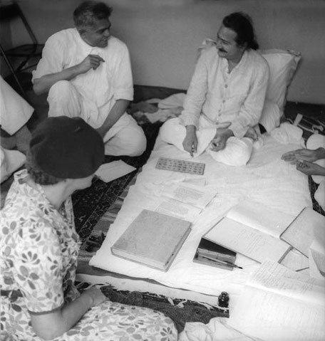 Ramjoo with Baba and Elizabeth Patterson ( wearing beret ).
