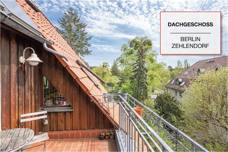 Maisonette-Dachgeschosswohnung mit Balkon nahe Mexikoplatz in Berlin-Zehlendorf