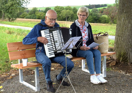 Stifterin Annette Rees mit ihrem Ehemann Herbert Rees (Foto: Kurt Glückler)