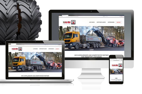 Hahn Group – Webauftritt & Markenanwendung >> Web/SEO, Branding, Werbemittel, Beschriftung