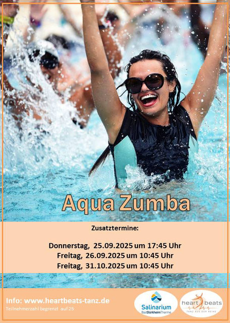 Aqua Zumba Zusatztermine im Salinarium