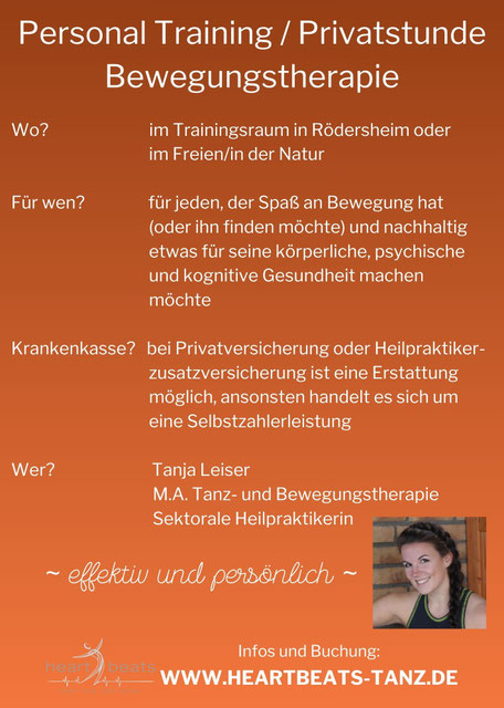 Personal Training / Privatstunde Bewegungstherapie