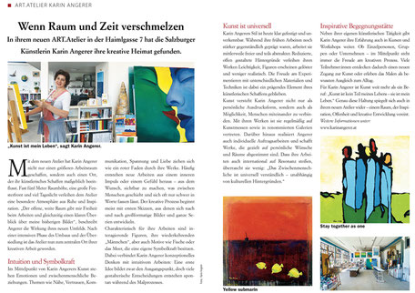 Kunst verbindet - Zeit für Begegnungen, Charity Veranstaltung zu Gunsten von Rettet das Kind im Zuge der Ausstellung der Künstlerin Karin Angerer bei der Firma npg im Schloss Glanegg in Salzburg
