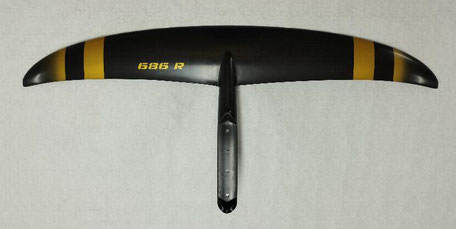 aile 686 R pour le foil aeromod V3, vue de dessus