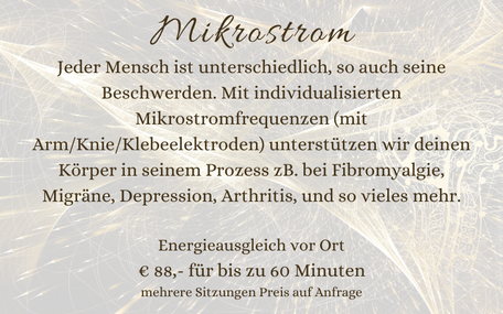 mikrostromtherapie, frequenztherapie, humanenergetik, 