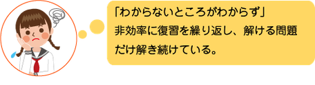 勉強のやり方がわからない生徒の例3