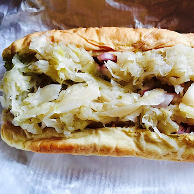 hot dog at franksalot