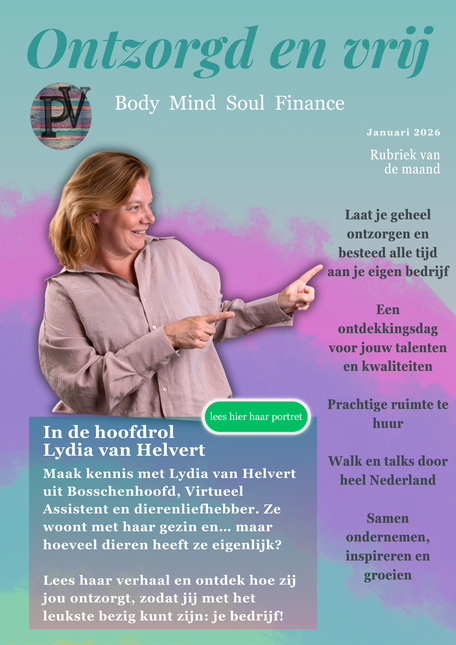 De maandelijkse glossy inspiratiemail van het platform PowerVrouwen Nederland voor vrouwelijke ondernemers