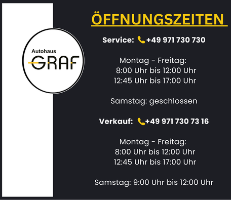 Öffnungszeiten Autohaus Graf Bad Kissingen, Werkstatt, Kontakt, Verkauf, Service, Reparatur, KFZ, Auto