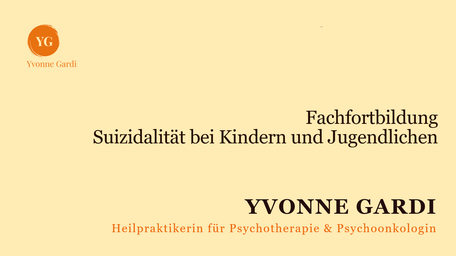 Fortbildung Suizidhandlungen von Kindern und Jugendlichen