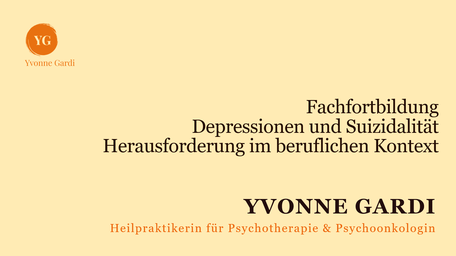 Fortbildung Depressionen und Suizidalität