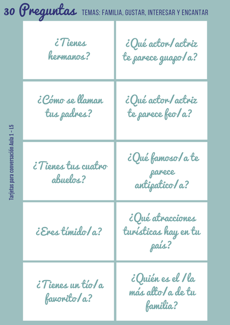 Aula 1 Leccion 5 Clase De Ele Material Para La Clase De Espanol
