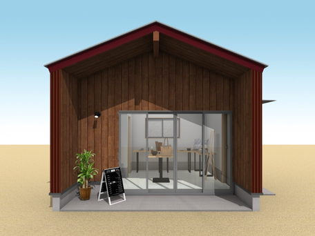 店舗タイプの小屋のイメージ図02