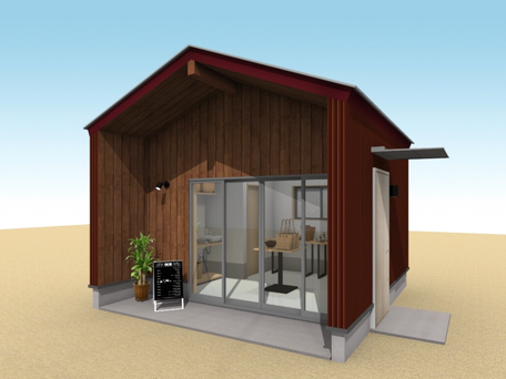店舗タイプの小屋のイメージ図03