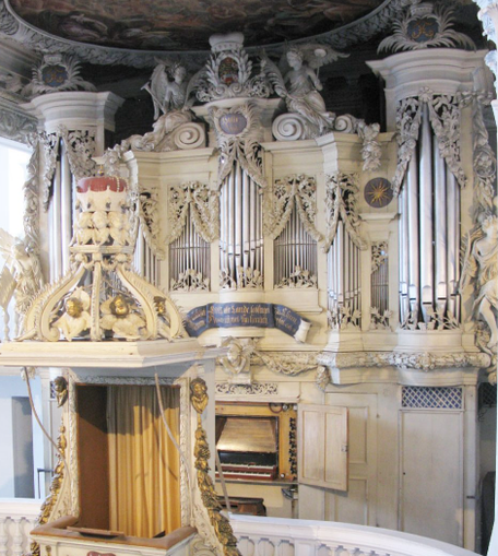 Gotha, Schloss Friedenstein Schlosskirche, Knauf-Orgel (1855) | Orgelbau Waltershausen GmbH (orgelbau-waltershausen.de)