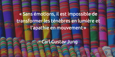 Sans émotions, il est impossible de transformer les ténèbres en lumière et l'apathie en mouvement Carl Gustav Jung