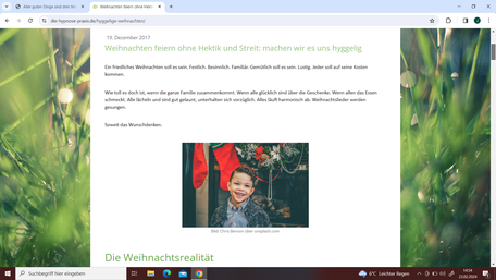 Weihnachten feiern ohne Hektik und Stress - Blogartikel 2017