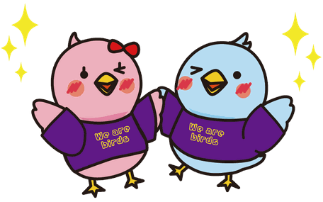 ぴんくちゃん（左）と、ハッピィ（右）
