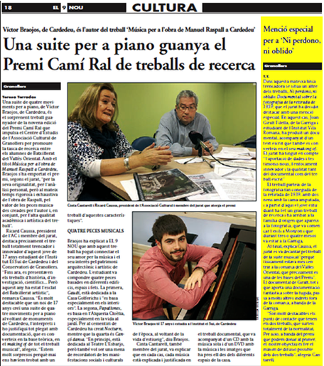 noticia Joan Giralt al 9 nou