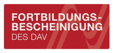 Logo Fortbildungsbescheinigung des DAV