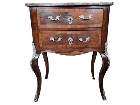 MOBILETTO IN PALISSANDRO CON BRONZI INTEGRO EPOCA XIX SECOLO NAPOLEONE III RESTAURATO