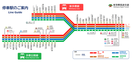 路線図／基本データ - 新多摩高速交通【架空鉄道】