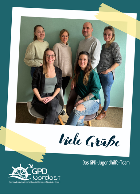 Foto von den Mitarbeiter:innen des Jugendhilfe-Teams