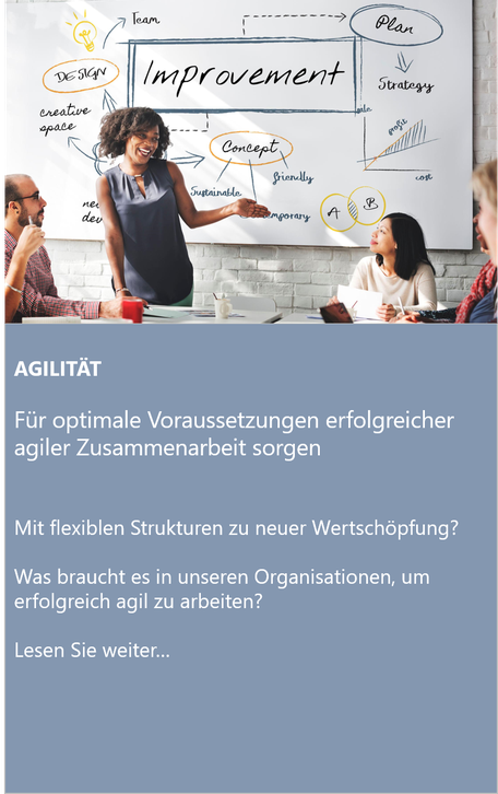 Agile Organisation, interdisziplinäre Zusammenarbeit, organisationsübergreifende Zusammenarbeit, Agility, agiles Arbeiten, agile leadership, agile Führung, agile Strukturen