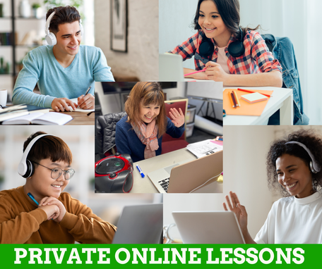 Private Lesson Registration (IN PERSON or ONLINE LESSONS)
