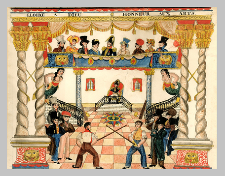 Brevet de Bâton de Compagnon fait à Bordeaux fait par Etienne Leclair, XIXème