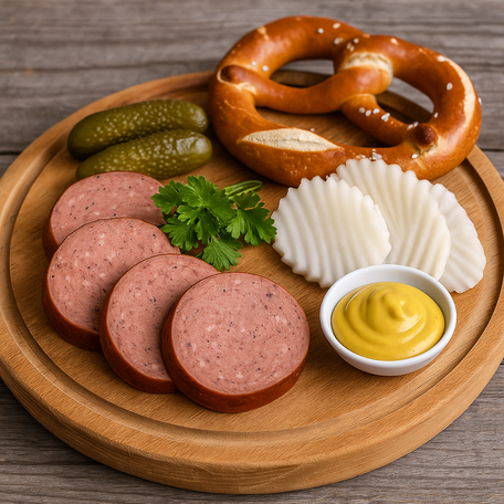 Braunschweiger Brotzeitbrettl Bild zum Rezept